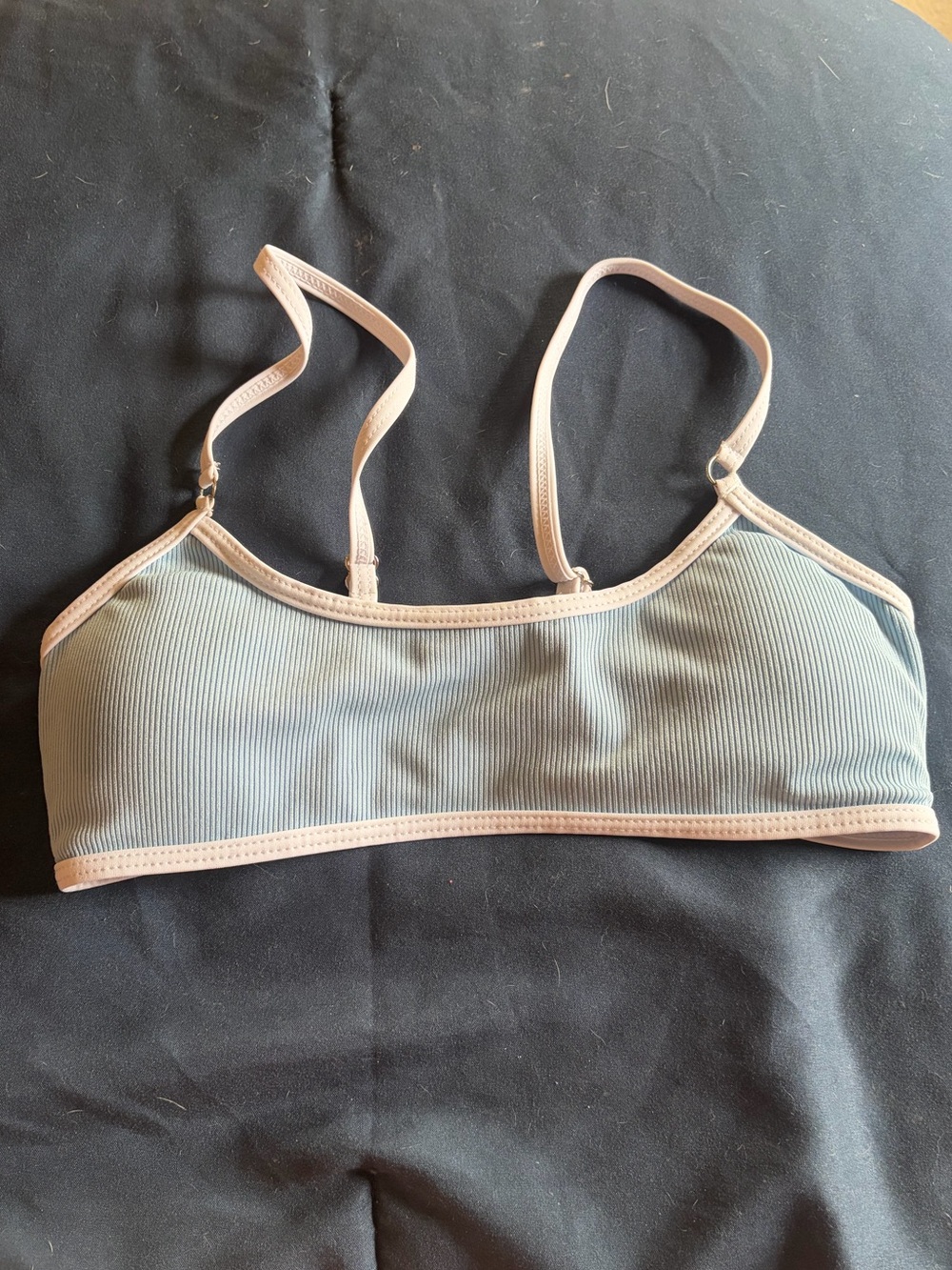 Light blue bikini top